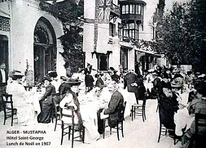 ALGER - HOTEL SAINT-GEORGE - LUNCH DE NOEL - 1907